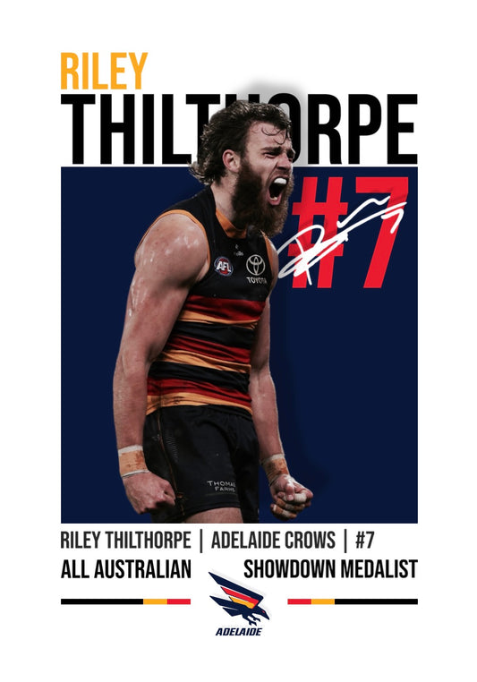 Riley Thilthorpe | Adelaide Crows AFL Poster