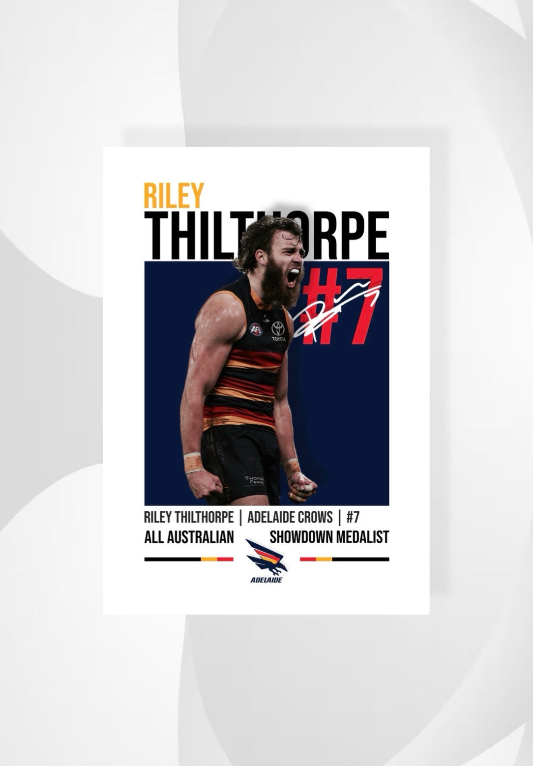 Riley Thilthorpe | Adelaide Crows AFL Poster