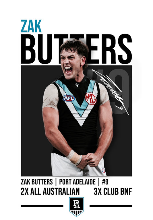 Zak Butters | Port Adelaide AFL Poster