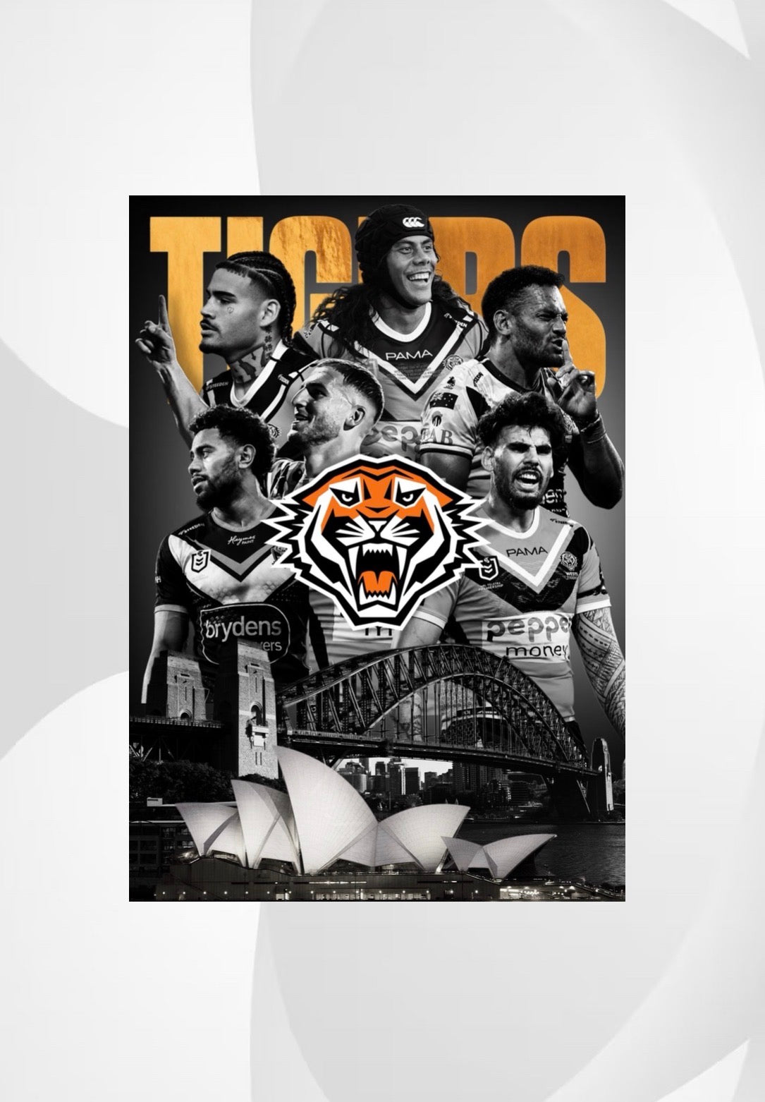 Wests Tigers 2026 Team NRL Poster