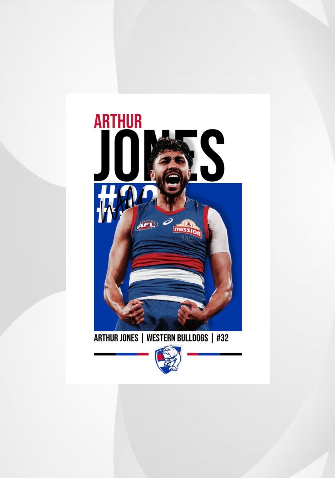 Arthur Jones | Western Bulldogs AFL Poster