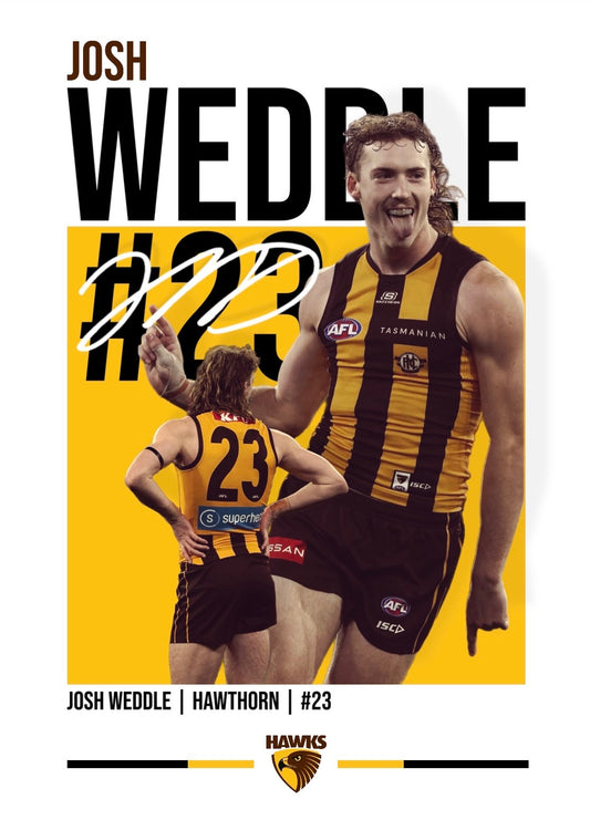 Josh Weddle | Hawthorn AFL Poster