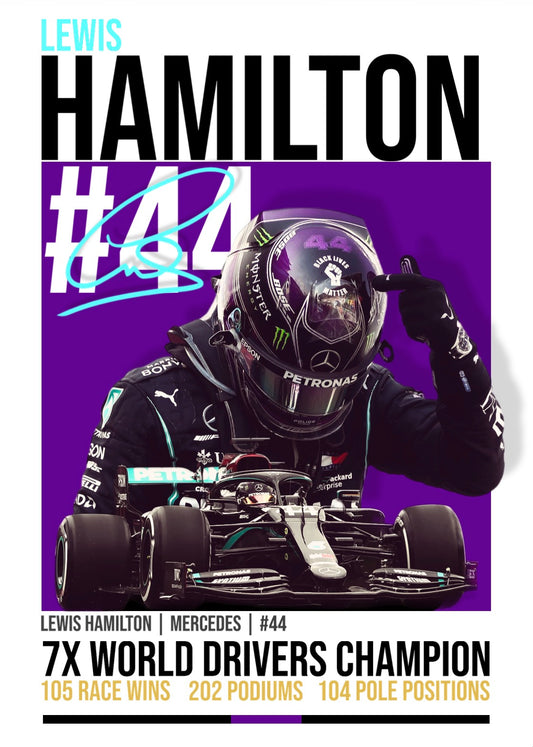 Lewis Hamilton Legends Edition Poster