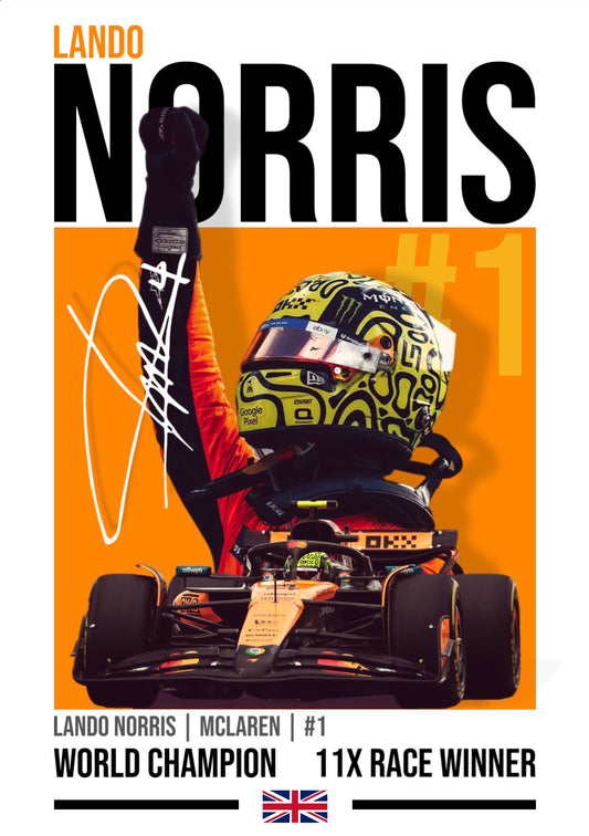 Lando Norris Poster