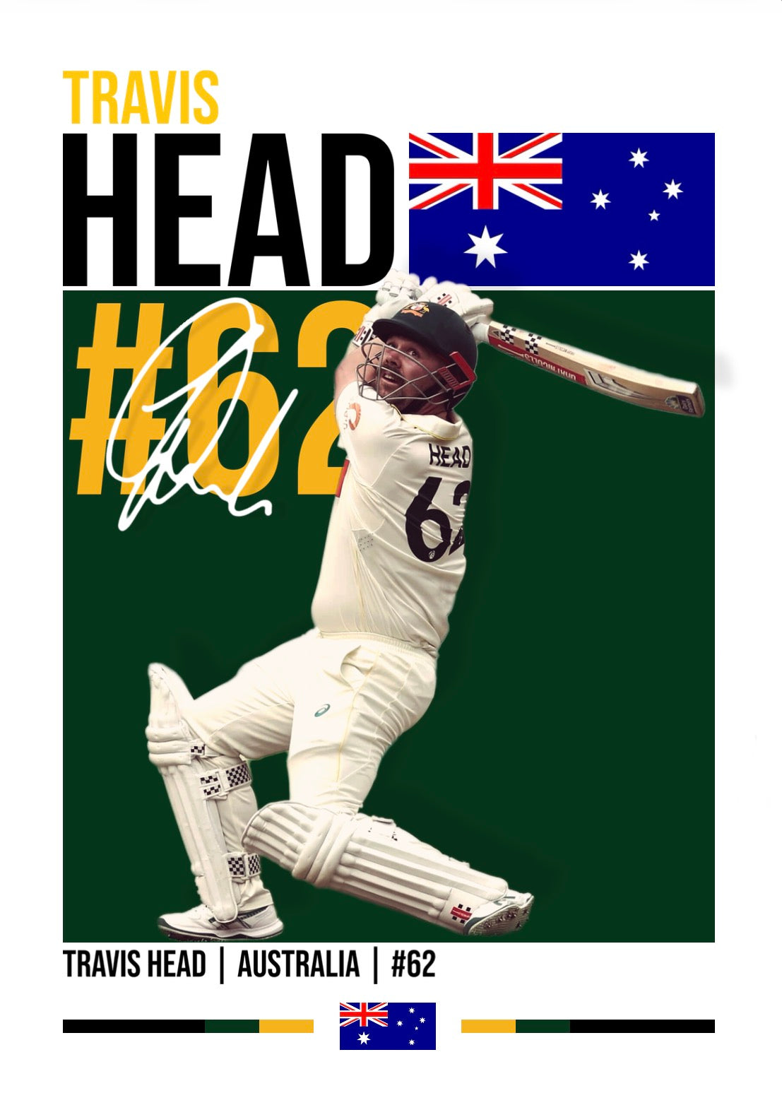 Travis Head Poster (Digital)