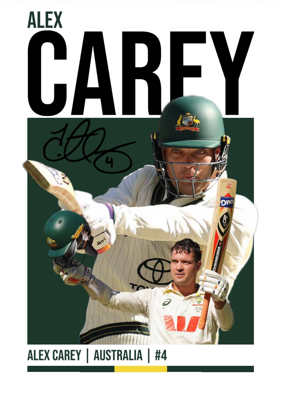 Alex Carey Poster (Digital)