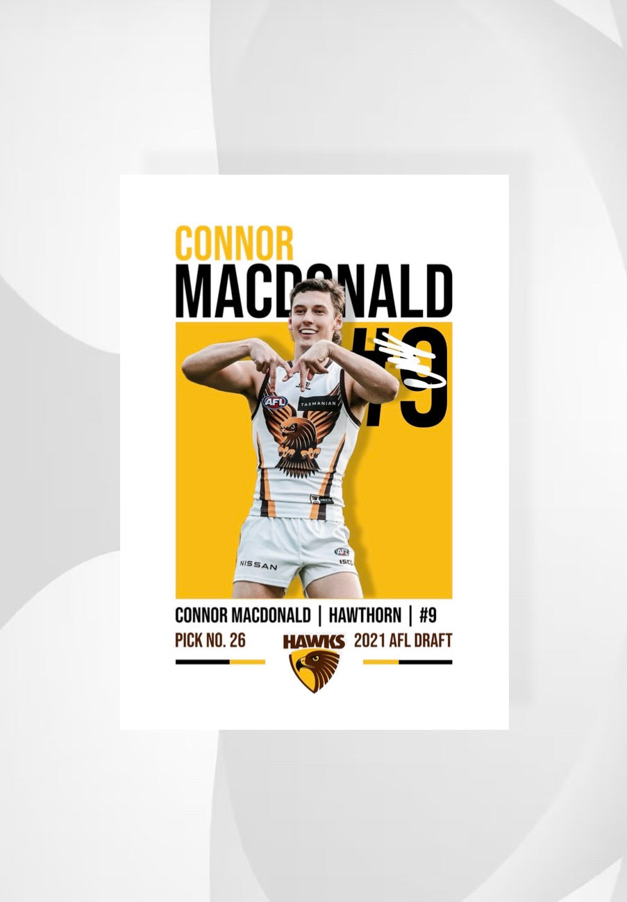 Connor MacDonald | Hawthorn AFL Poster