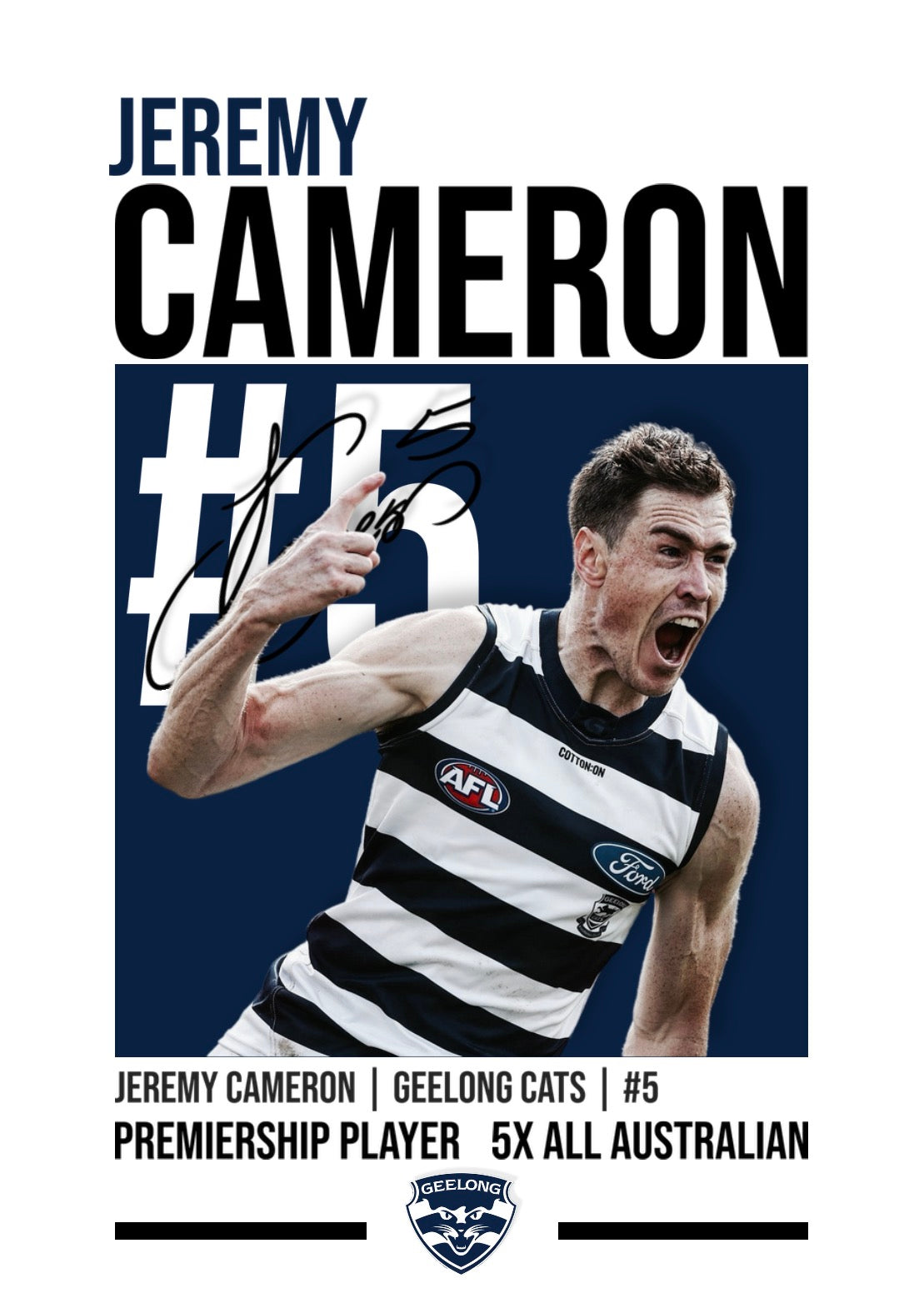 Jeremy Cameron | Geelong AFL Poster