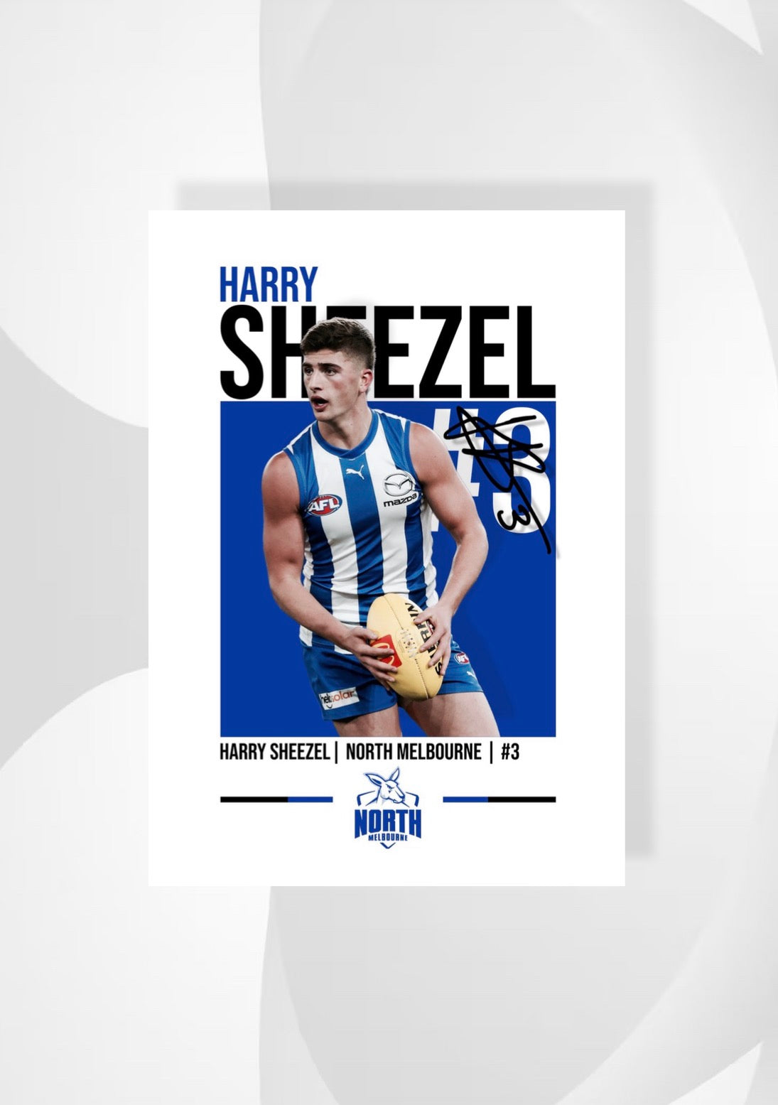 Harry Sheezel | North Melbourne AFL Poster