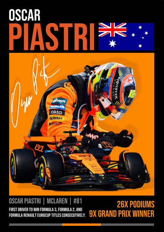 Oscar Piastri Poster