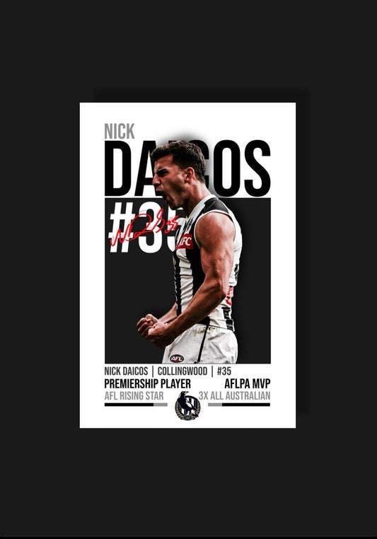 Nick Daicos: The Collingwood Star Worth Celebrating on Your Wall