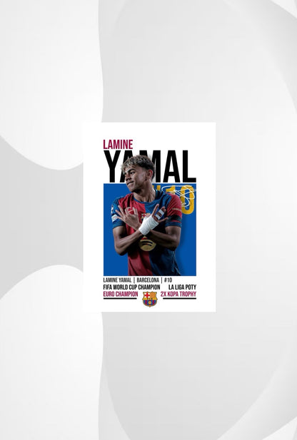 Lamine Yamal | Barcelona Football Poster