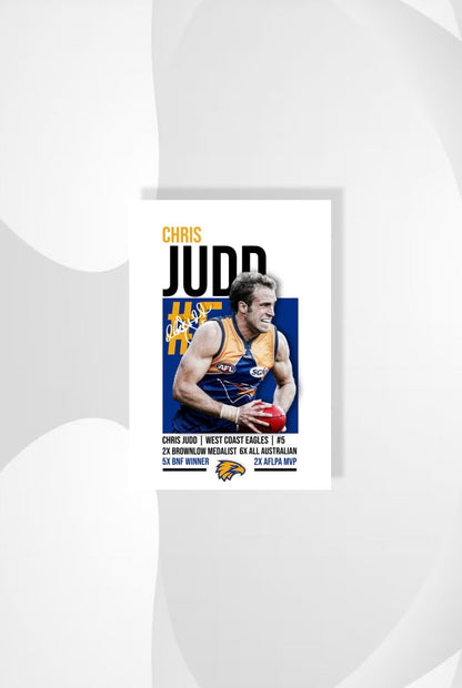 Chris Judd | West Coast AFL Poster