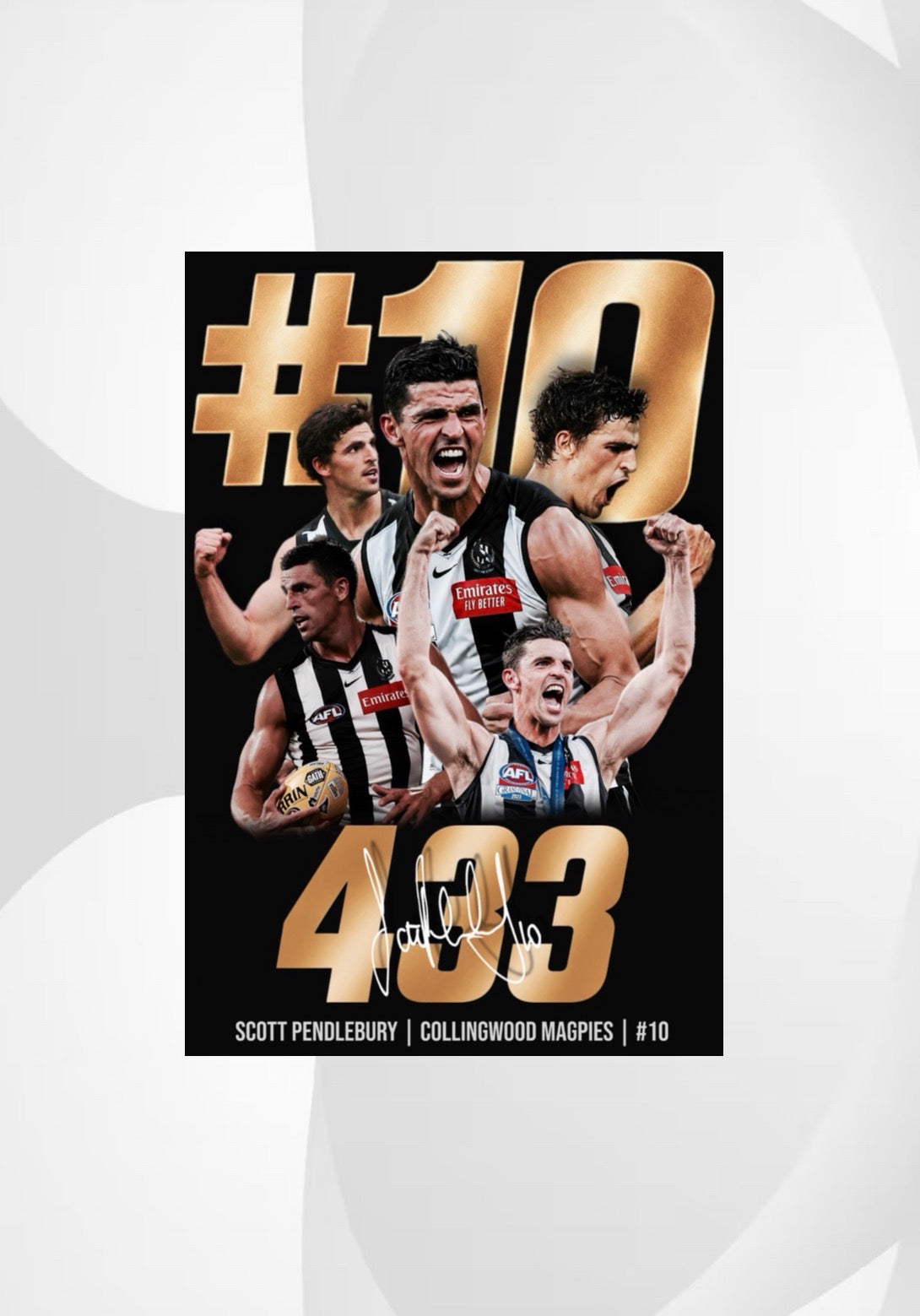 Scott Pendlebury | Collingwood AFL Poster