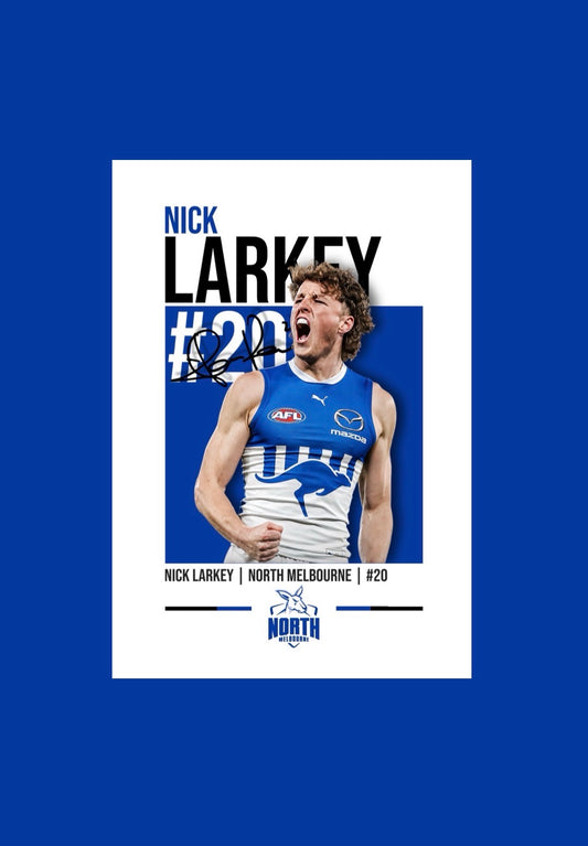 Nick Larkey | North Melbourne AFL Poster
