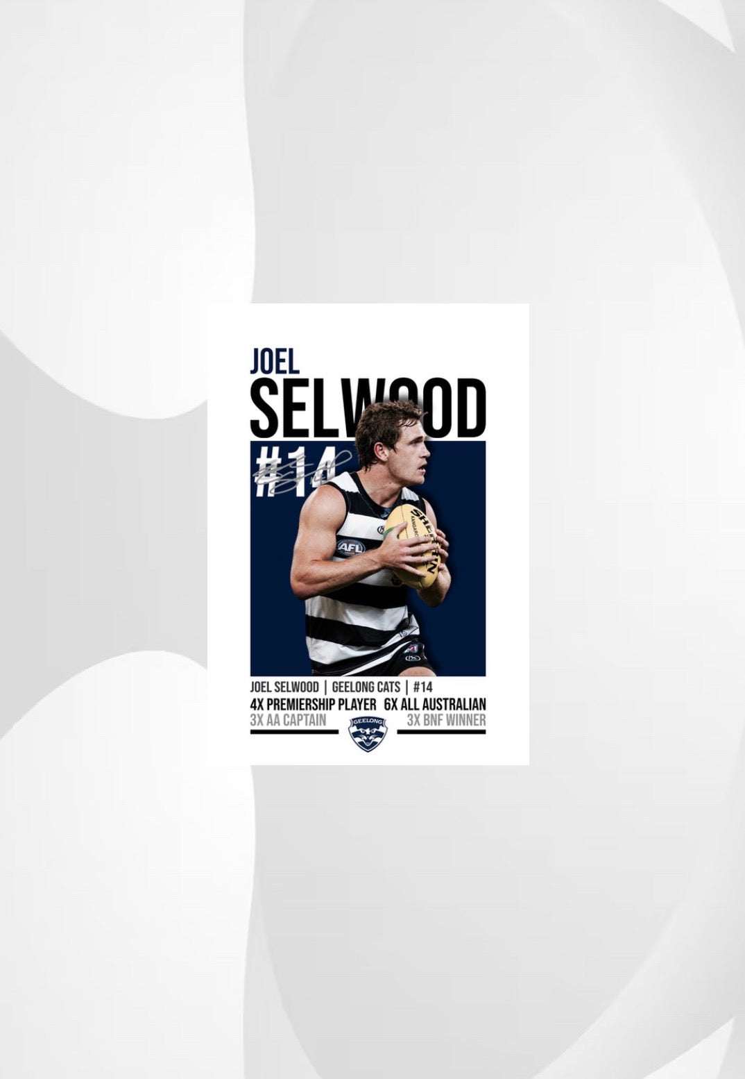 Joel Selwood | Geelong AFL Poster