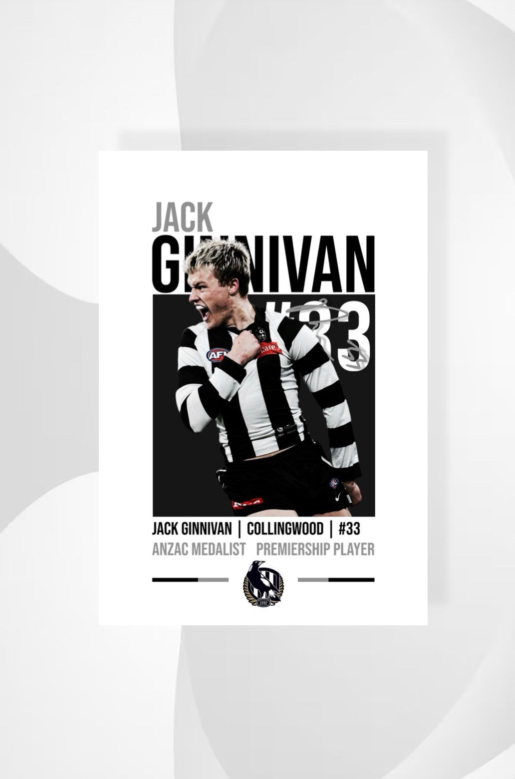 Jack Ginnivan | Collingwood AFL Poster