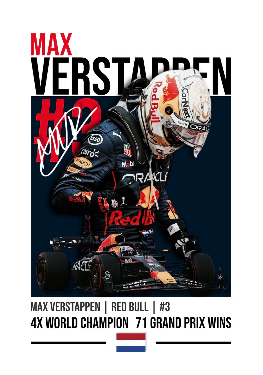 Max Verstappen Legends Edition Poster