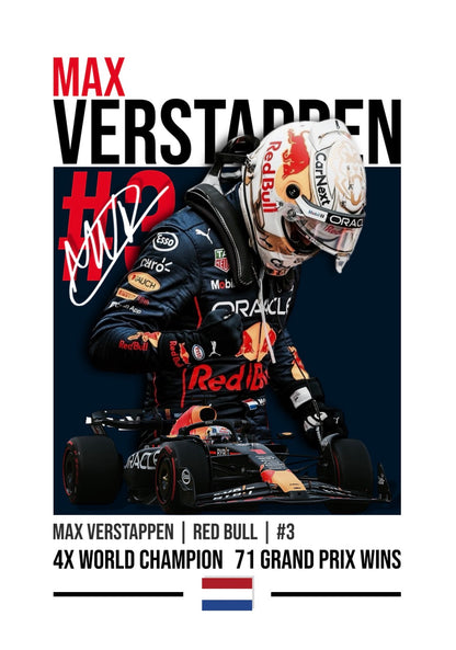 Max Verstappen Legends Edition Poster
