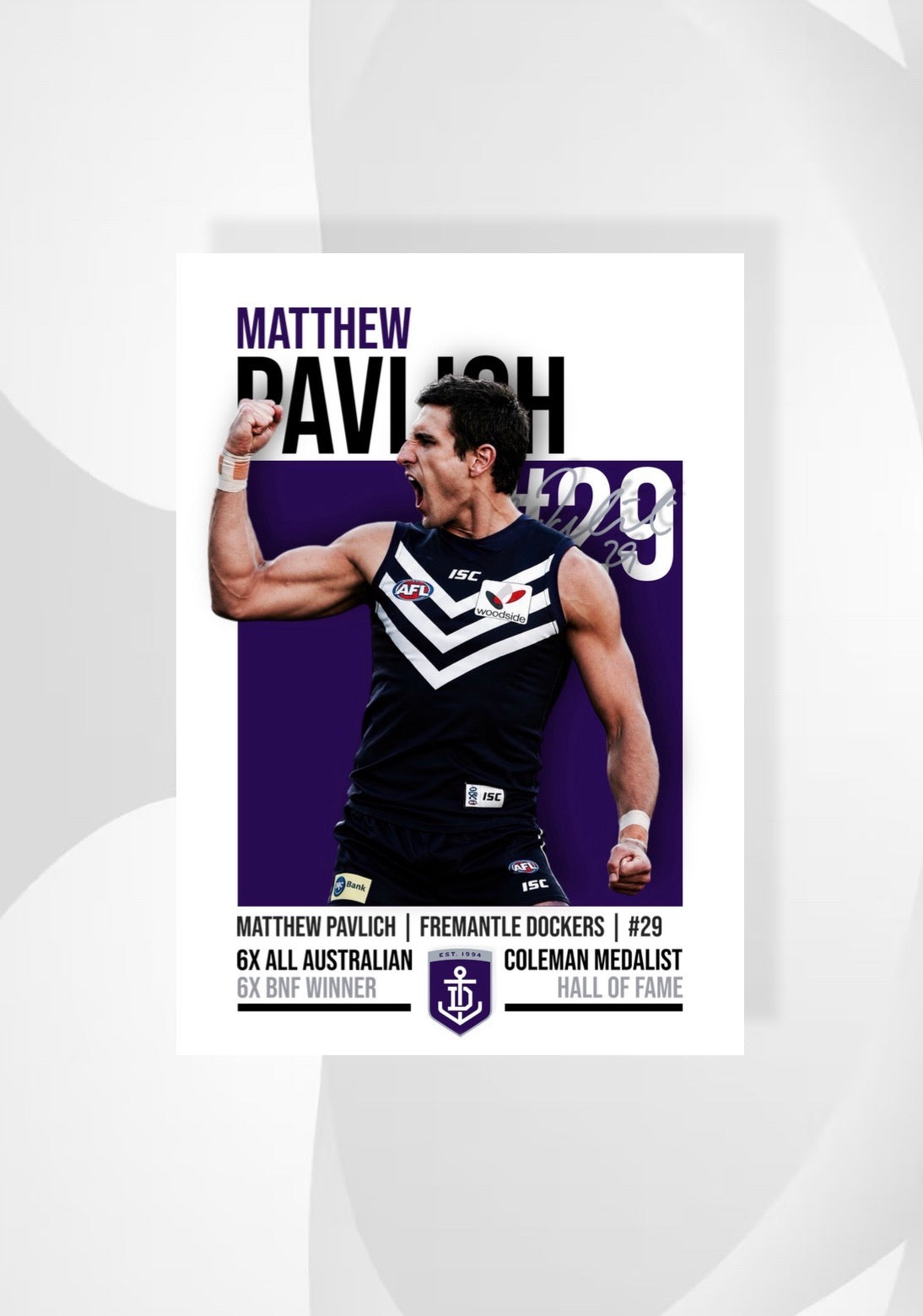 Matthew Pavlich | Fremantle AFL Poster
