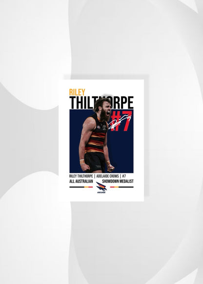 Riley Thilthorpe | Adelaide Crows AFL Poster