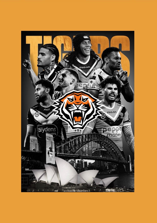 Wests Tigers 2026 Team NRL Poster