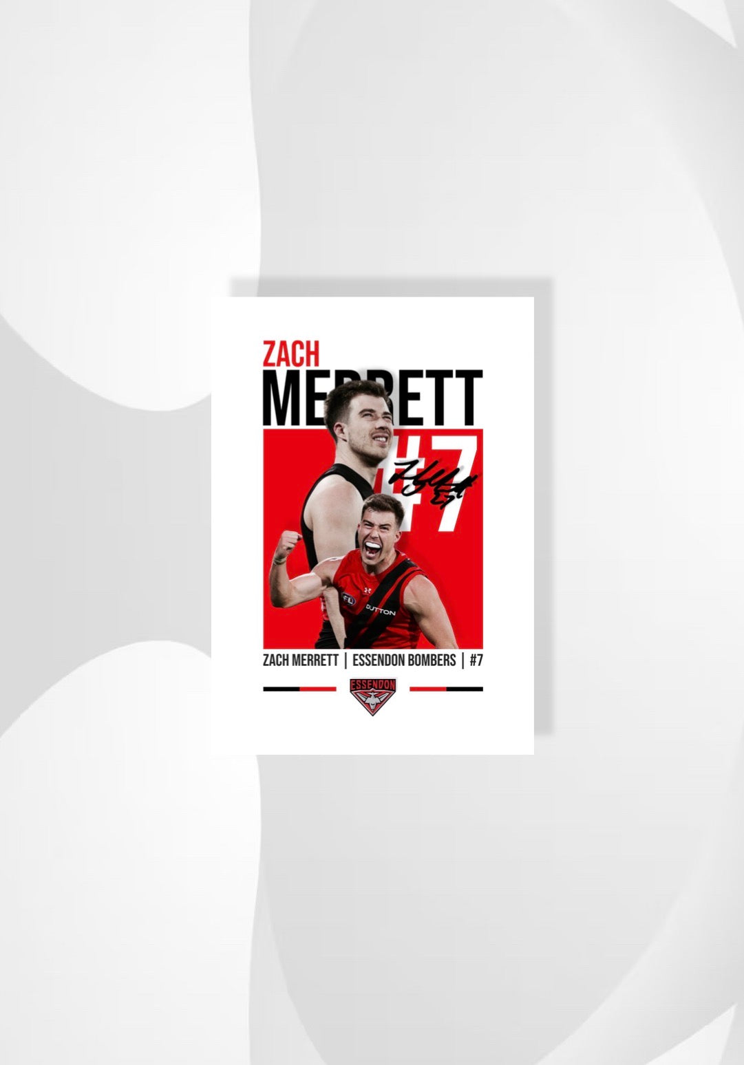 Zach Merrett | Essendon AFL Poster