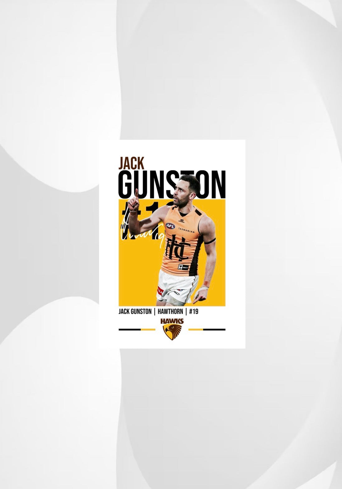Jack Gunston | Hawthorn AFL Poster
