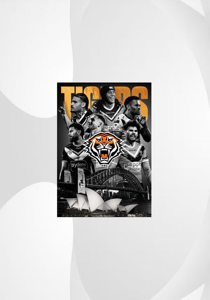 Wests Tigers 2026 Team NRL Poster