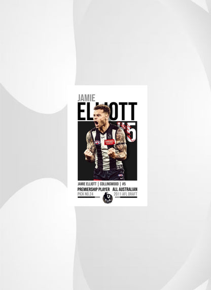 Jamie Elliott | Collingwood AFL Poster