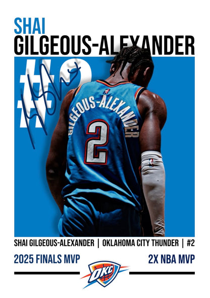 Shai Gilgeous-Alexander | Oklahoma City Thunder NBA Poster