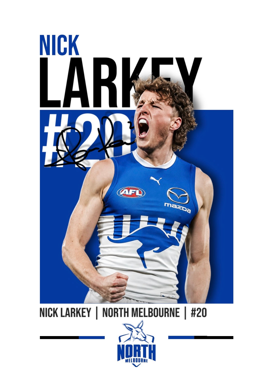 Nick Larkey | North Melbourne AFL Poster