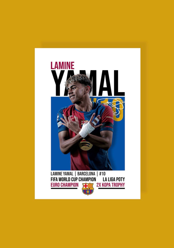 Lamine Yamal | Barcelona Football Poster