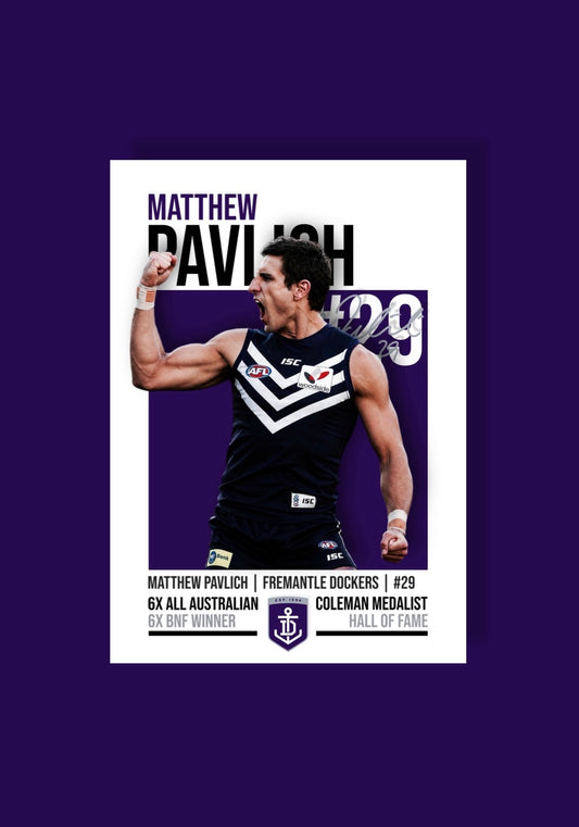 Matthew Pavlich | Fremantle AFL Poster