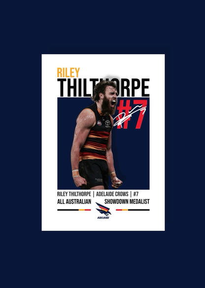 Riley Thilthorpe | Adelaide Crows AFL Poster