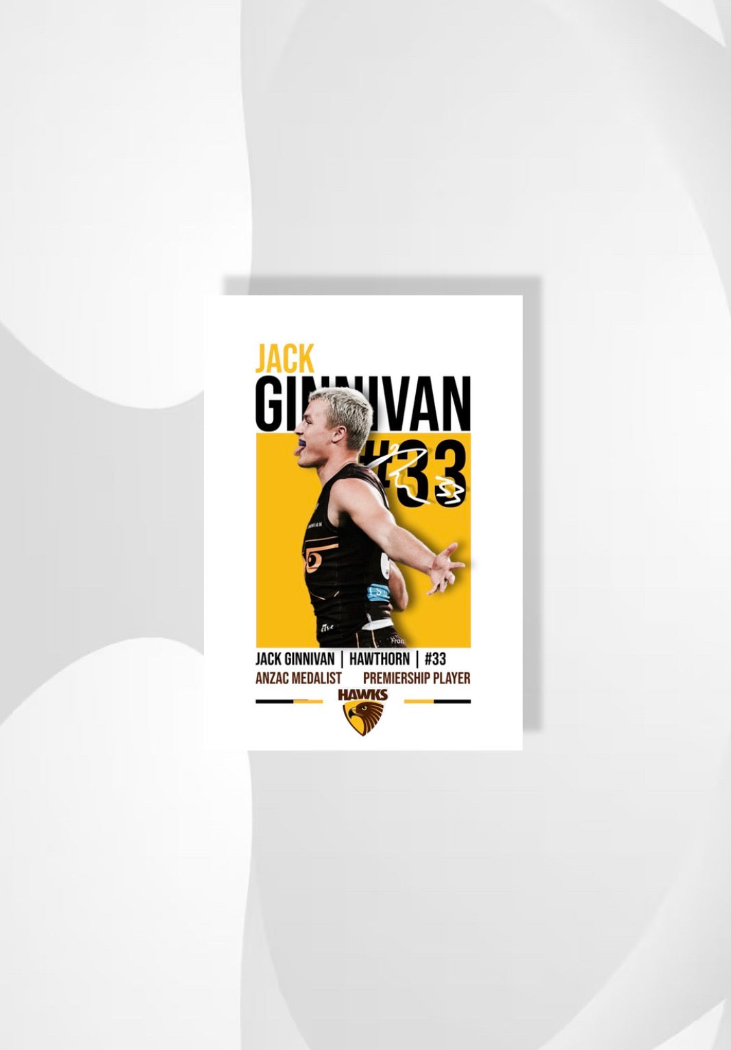 Jack Ginnivan | Hawthorn AFL Poster