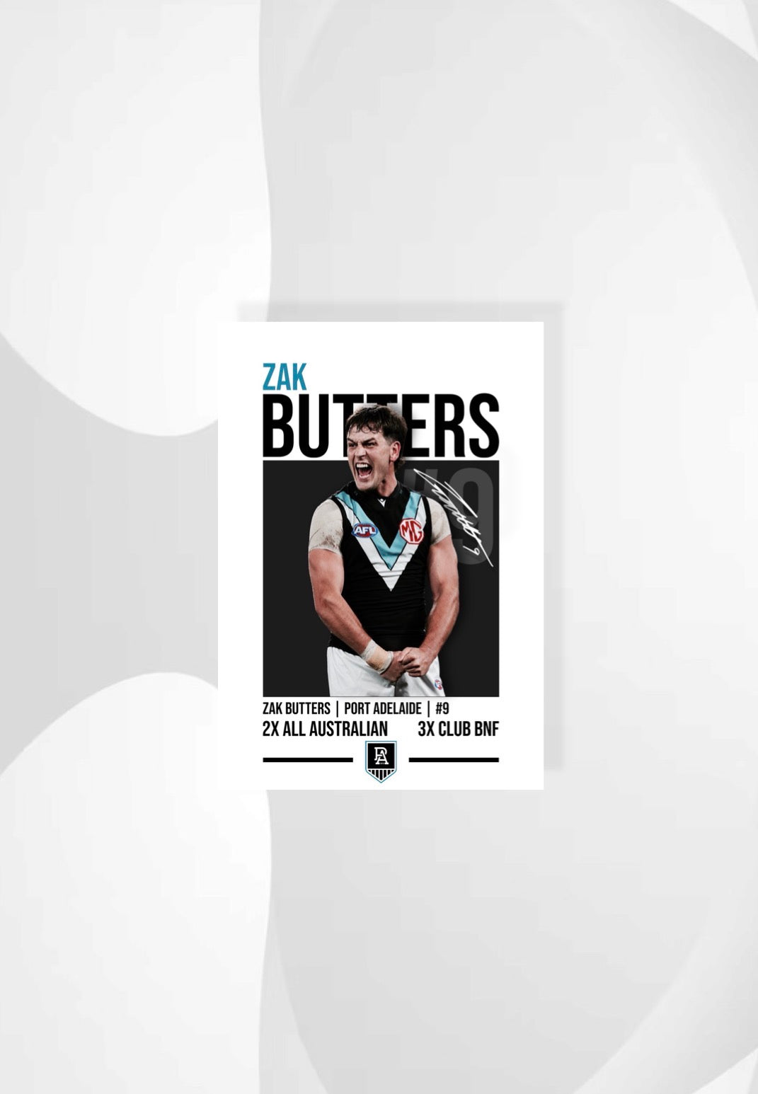 Zak Butters | Port Adelaide AFL Poster