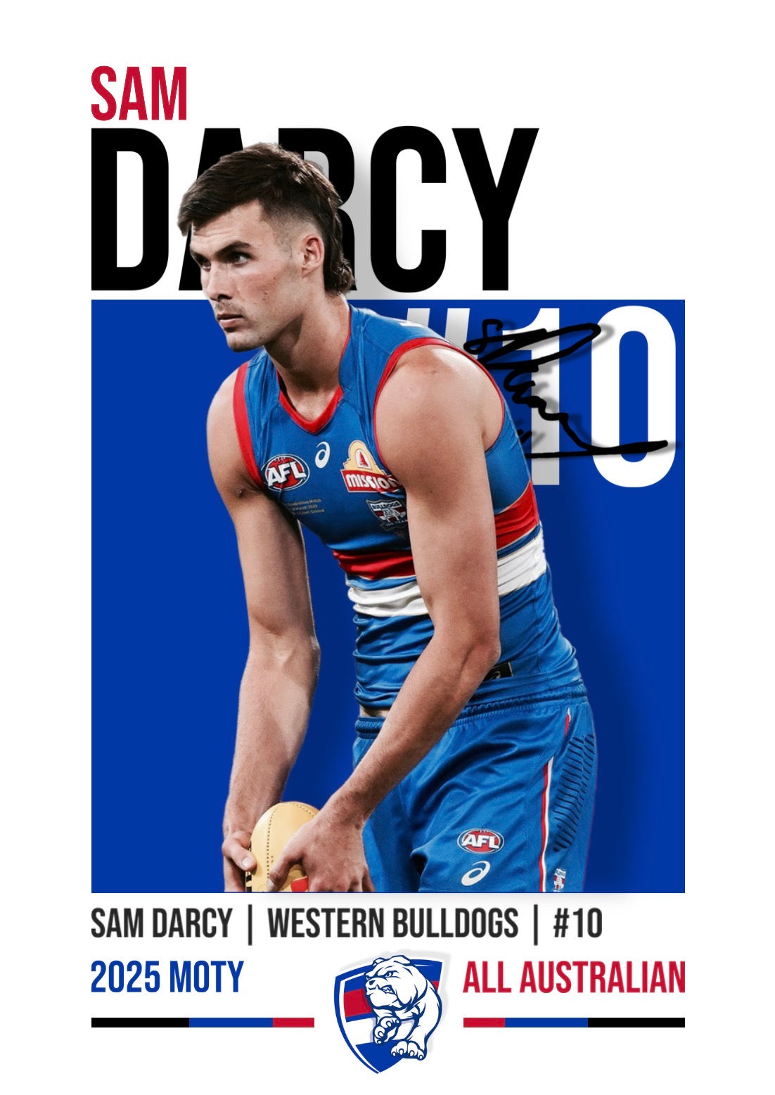 Sam Darcy | Western Bulldogs AFL Poster
