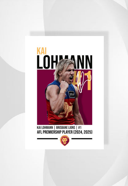 Kai Lohmann | Brisbane Lions AFL Poster