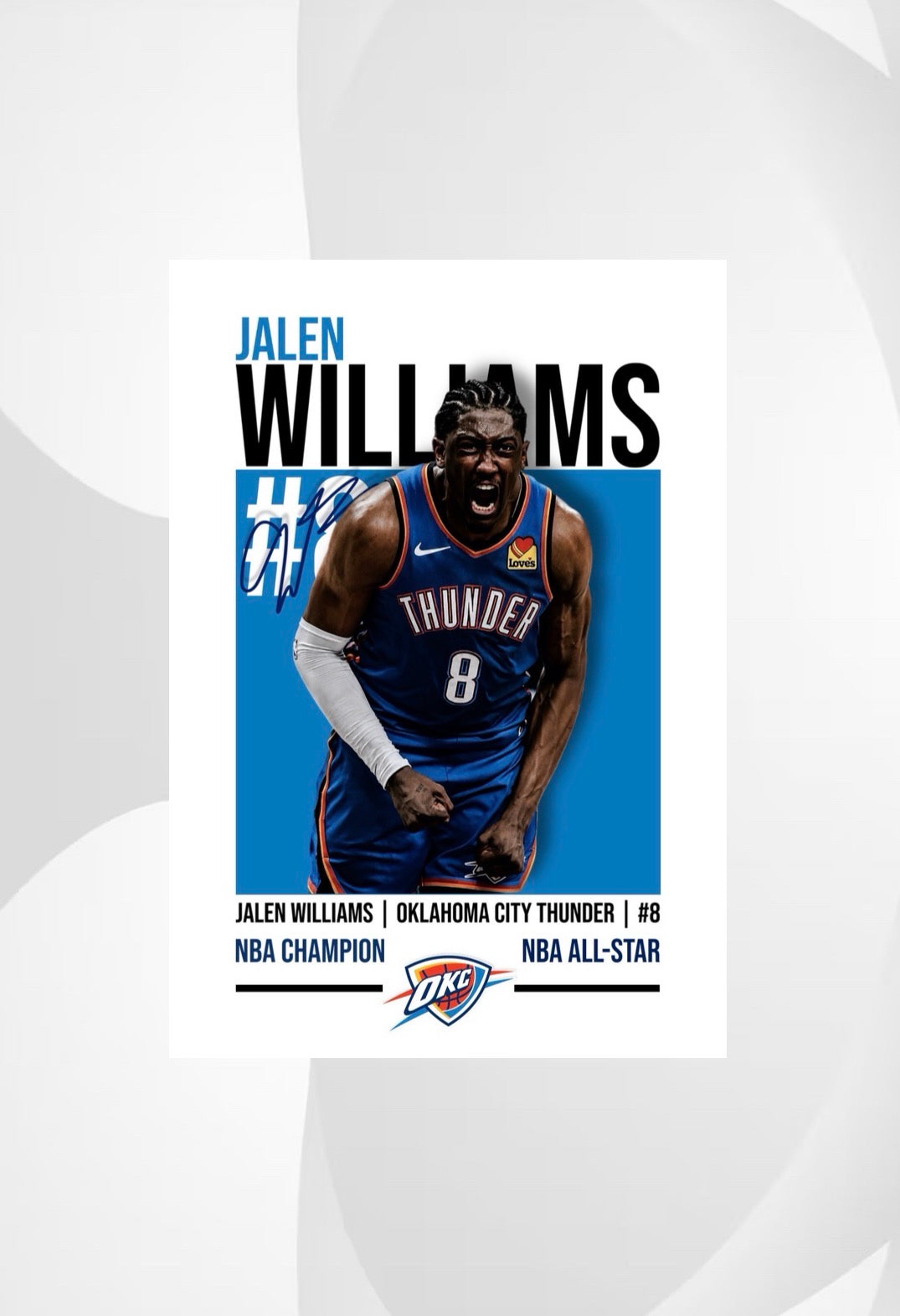 Jalen Williams | Oklahoma City Thunder NBA Poster