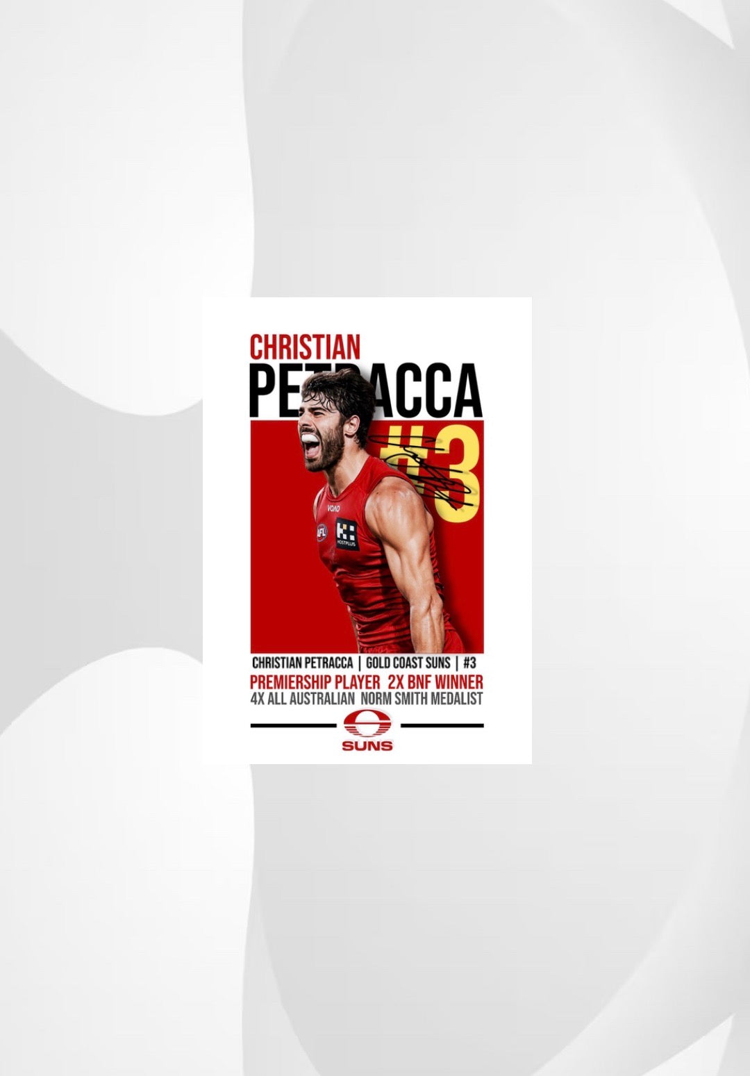 Christian Petracca | Gold Coast AFL Poster