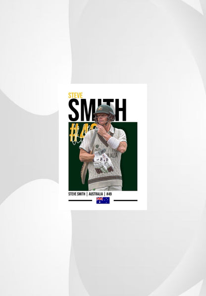 Steve Smith | Australia Cricket Poster
