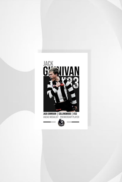Jack Ginnivan | Collingwood AFL Poster