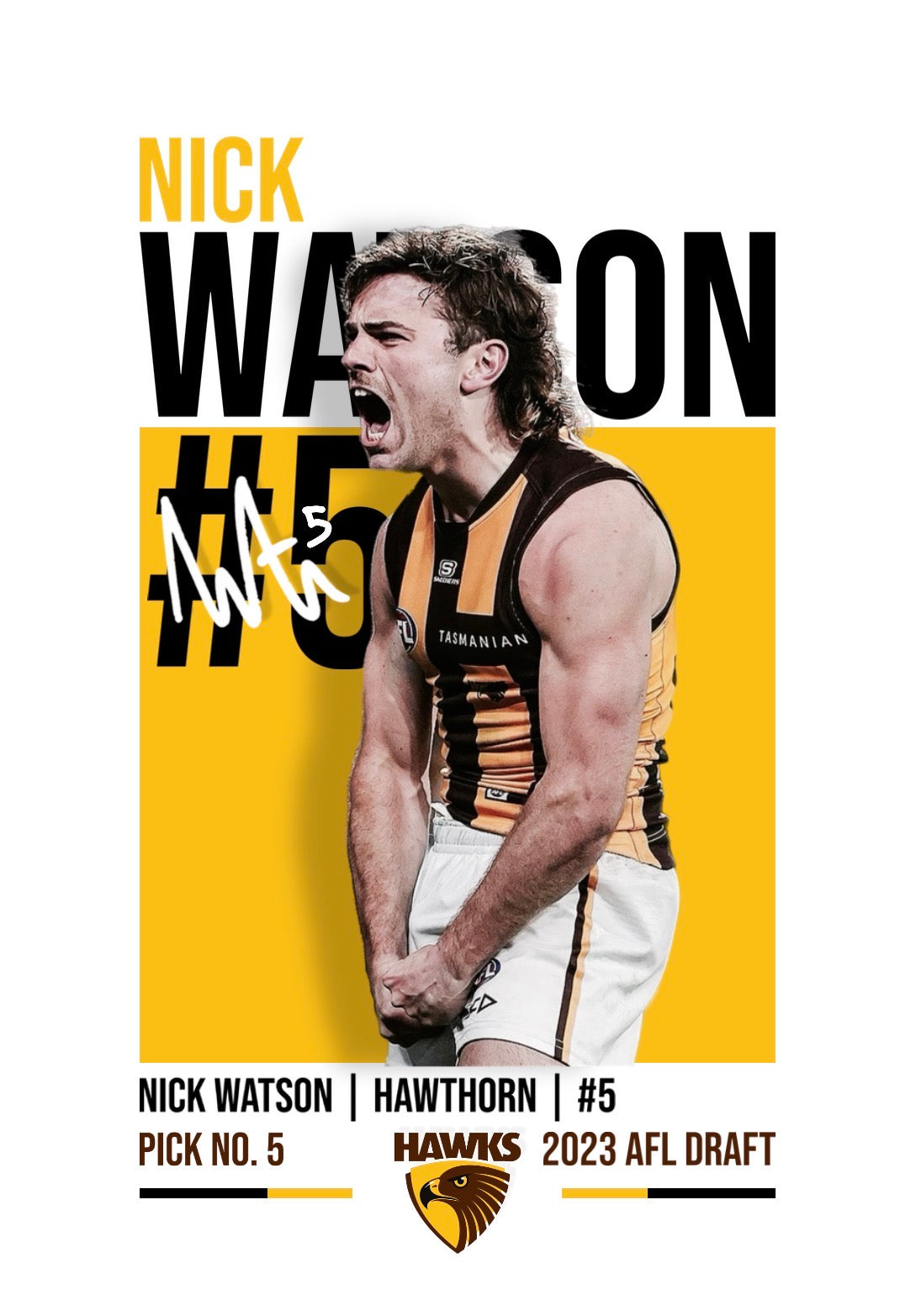 Hawthorn Bundle | Newcombe, Watson, Macdonald AFL Poster Value Pack