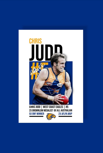 Chris Judd | West Coast AFL Poster
