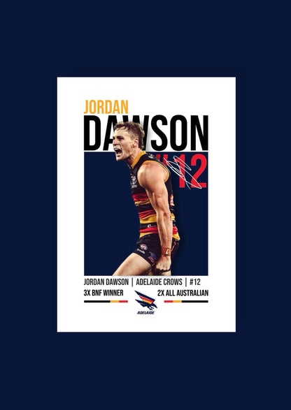 Jordan Dawson | Adelaide Crows AFL Poster