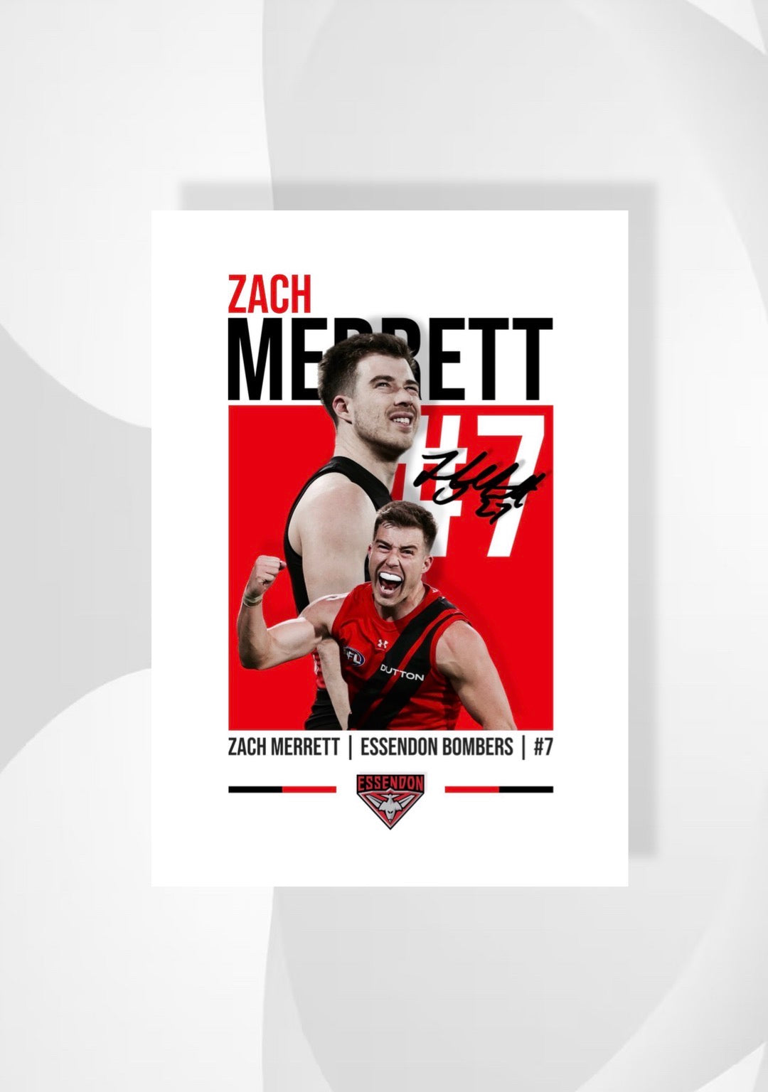 Zach Merrett | Essendon AFL Poster