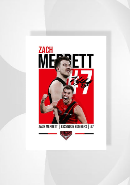 Zach Merrett | Essendon AFL Poster