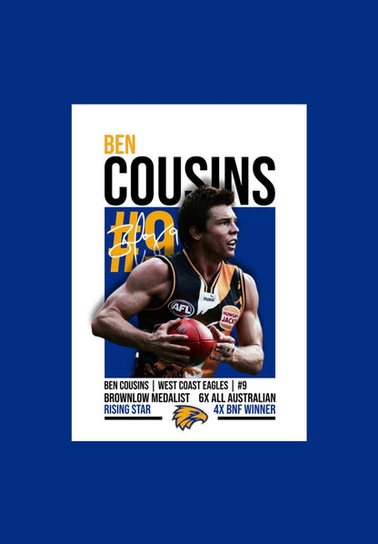 Ben Cousins | West Coast AFL Poster