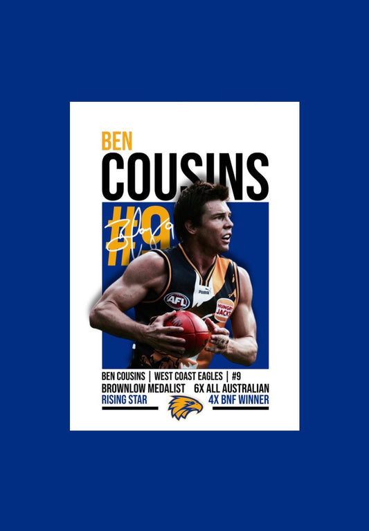 Ben Cousins | West Coast AFL Poster
